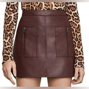 BCBGMaxAzria Chocolate Mini Skirt